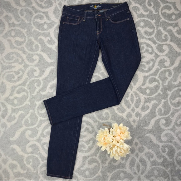 Lucky🍀Brand Lola Skinny Jeans Full-Length Dark Wash NEW Size 4/27 - Picture 11 of 14
